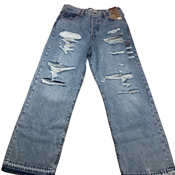 Levi’s ribcage NWT distressed jeans 29x27 - Picture 4 of 10